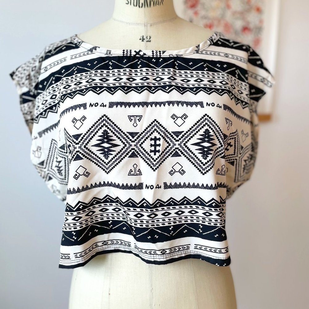 NWOT Boxy Crop Top - Mid West - Made in USA